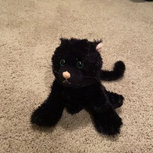 GANZ Black stuffed cat